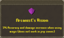 Arcanist's vision perk