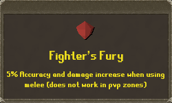 Fighter's fury perk