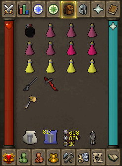 Example of inventory setup.