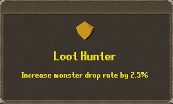 Loot hunter perk