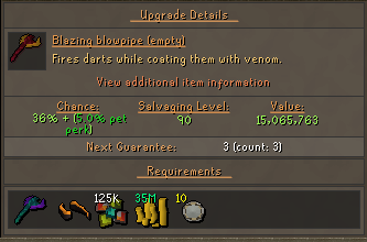 upgrade blueprint for the blazing blowpipe
